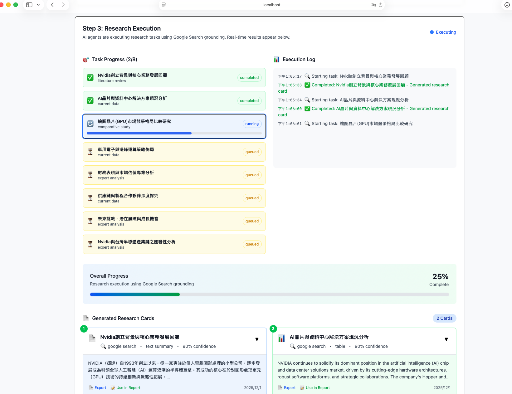 研究報告生成範例